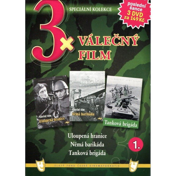 Válečný film 1 (Uloupená hranice, Němá barikáda, Tanková brigáda)-8595052209256