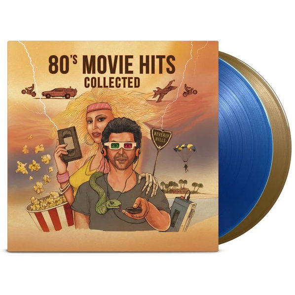 Various: 80's Movie Hits Collected (Coloured Transparent Blue & Gold Vinyl)-8719262033627