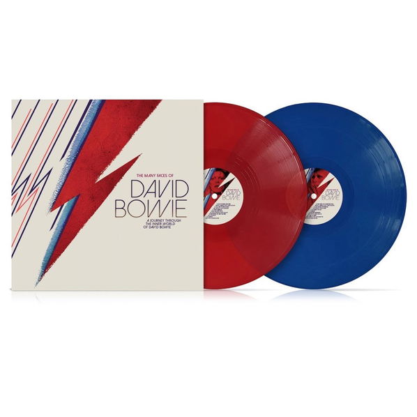 Various: Bowie David: Many Faces Of Bowie David (Limited Coloured Red & Blue Vinyl Edition)-7798093712827