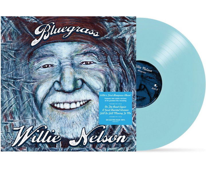 Nelson Willie: Bluegrass (Coloured Marbled Electric Blue Vinyl)-196588165818